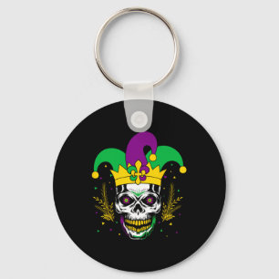 Mardi Gras Costume Sugar Skull Carnival Party Men Key Ring