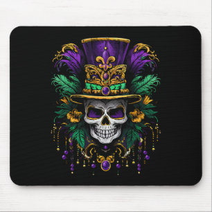 Mardi Gras Costume Sugar Skull Carnival Party Men Mouse Mat