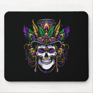 Mardi Gras Costume Sugar Skull Carnival Party Mouse Mat