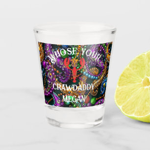 Mardi Gras Crawdaddy Shot Glass
