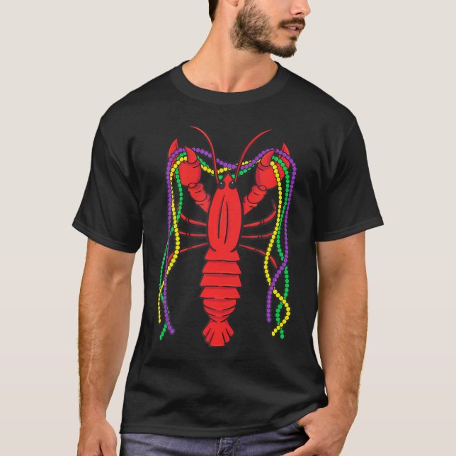 Mardi Gras Crawfish Carnival Crayfish Celebration T-Shirt (Front)