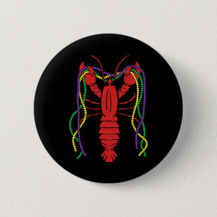 Mardi Gras Crawfish Costume Carnival Crayfish Cele 6 Cm Round Badge