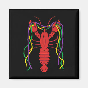 Mardi Gras Crawfish Costume Carnival Crayfish Cele Magnet