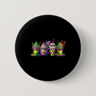 Mardi Gras Crawfish Fat Tuesday Mardi Coffee Lover 6 Cm Round Badge