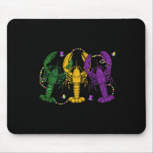 Mardi Gras Crawfish Funny Retro Parade Costume Adu Mouse Mat