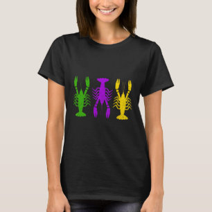 Mardi Gras Crawfish Jester Bead New Orleans Boys M T-Shirt