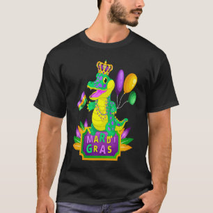 Mardi Gras Crocodile Alligator Lover New Orleans L T-Shirt
