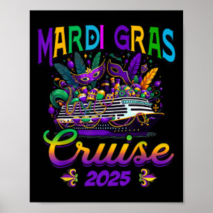 Mardi Gras Cruise Crew 2025 Family Matching Trip V Poster