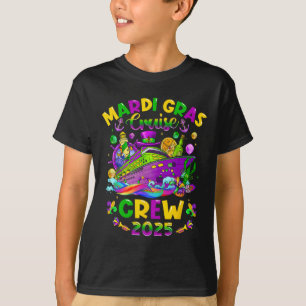 Mardi Gras Cruise Crew 2025 Family Matching Vacati T-Shirt