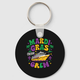 Mardi Gras Cruise Crew 2025 Trip Family Matching C Key Ring