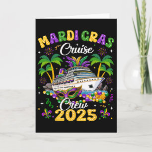 Mardi Gras Cruise Crew 2025 Trip New Orleans Famil Card