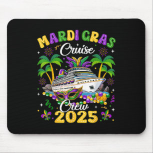 Mardi Gras Cruise Crew 2025 Trip New Orleans Famil Mouse Mat
