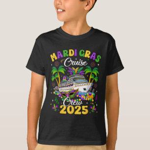 Mardi Gras Cruise Crew 2025 Trip New Orleans Famil T-Shirt