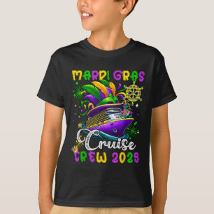 Mardi Gras Cruise Crew 2025 Trip New Orleans Famil T-Shirt