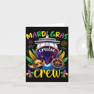 Mardi Gras Cruise Crew 2026 Matching Mardi Gras Pa Card