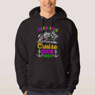 Mardi Gras Cruise Crew Cruising Mask Cruise Squad  Hoodie