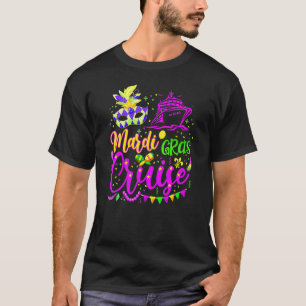 Mardi Gras Cruise Cruising Mask Cruise Ship Party T-Shirt