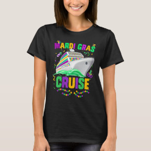 Mardi Gras Cruise Cruising Mask Cruise Ship Party T-Shirt