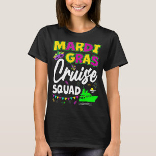Mardi Gras Cruise Cruising Mask Cruise Ship Party  T-Shirt