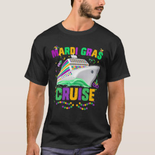 Mardi Gras Cruise Cruising Mask Cruise Ship Party T-Shirt