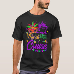 Mardi Gras Cruise Cruising Mask Cruise Ship Party  T-Shirt