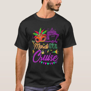 Mardi Gras Cruise Cruising Mask Cruise Ship Party T-Shirt