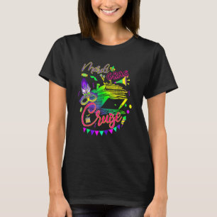 Mardi Gras Cruise Cruising Mask Cruise Ship Party T-Shirt