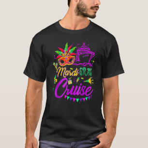 Mardi Gras Cruise Cruising Mask Cruise Ship Party T-Shirt