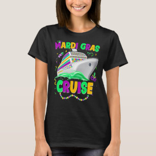 Mardi Gras Cruise Cruising Mask Cruise Ship Party  T-Shirt