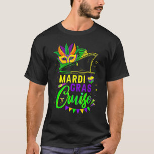 Mardi Gras Cruise Cruising Mask Festival Party T-Shirt