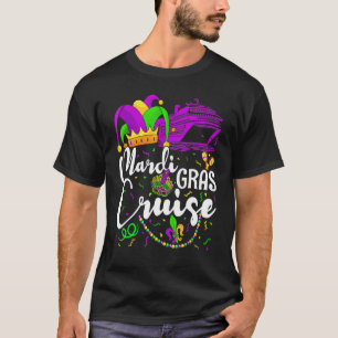 Mardi Gras Cruise Cruising Mask Funny Mardi Gras C T-Shirt