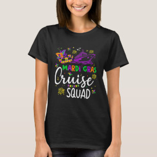 Mardi Gras Cruise Mask Cruise Ship Party Costume 2 T-Shirt