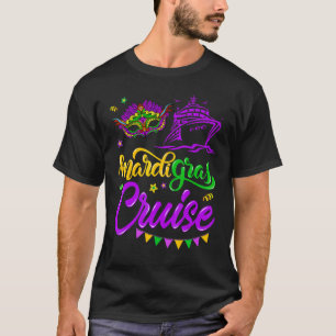 Mardi Gras Cruise Mask Cruise Ship Party Costume N T-Shirt