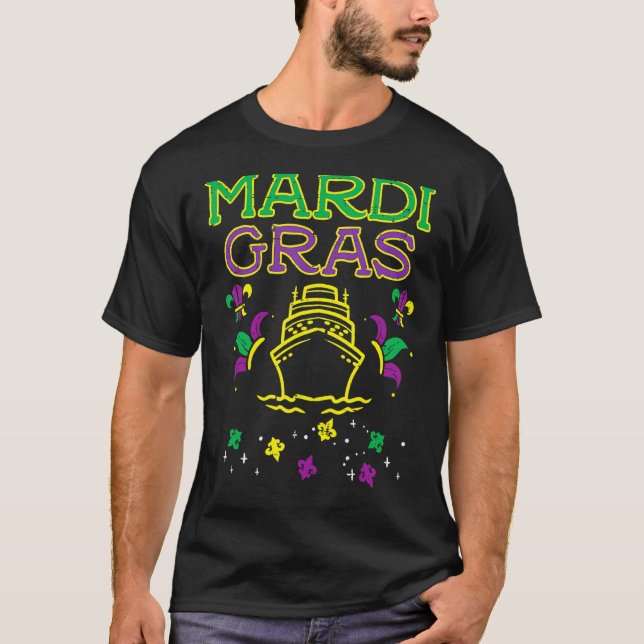 Mardi Gras Cruise Ship Cruising Cranival Men Women T-Shirt (Front)