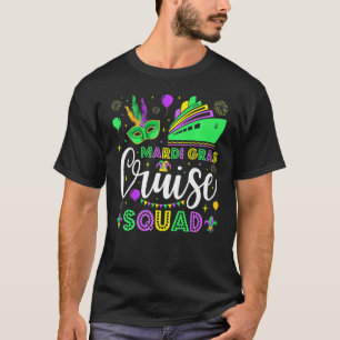 Mardi Gras Cruise Squad 2023 Matching Group Family T-Shirt