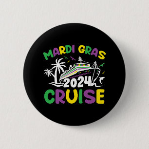 Mardi Gras Cruise Squad 6 Cm Round Badge