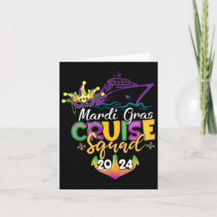 Mardi Gras Cruise Squad  Card