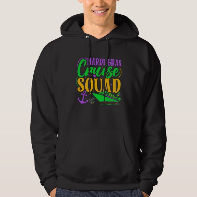 Mardi Gras Cruise Squad Carnival Family Vacation P Hoodie (Front)
