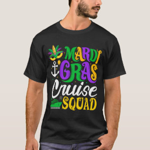 Mardi Gras Cruise Squad Carnival Family Vacation P T-Shirt