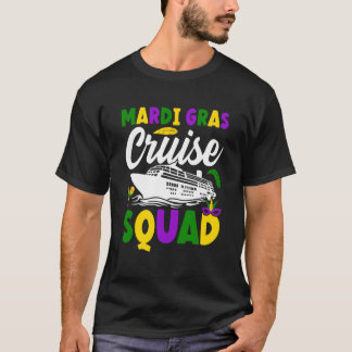 Mardi Gras Cruise Squad celebrations parade party T-Shirt