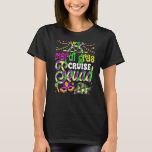 Mardi Gras Cruise Squad Cruising Mask Cruise Ship T-Shirt