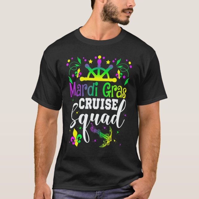 Mardi Gras Cruise Squad Matching Family Group Crui T-Shirt (Front)