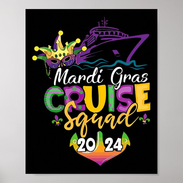 Mardi Gras Cruise Squad  Poster (Front)