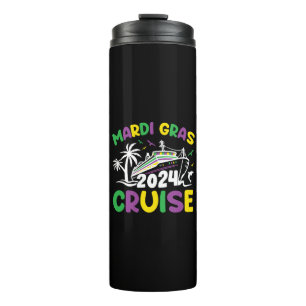 Mardi Gras Cruise Squad Thermal Tumbler