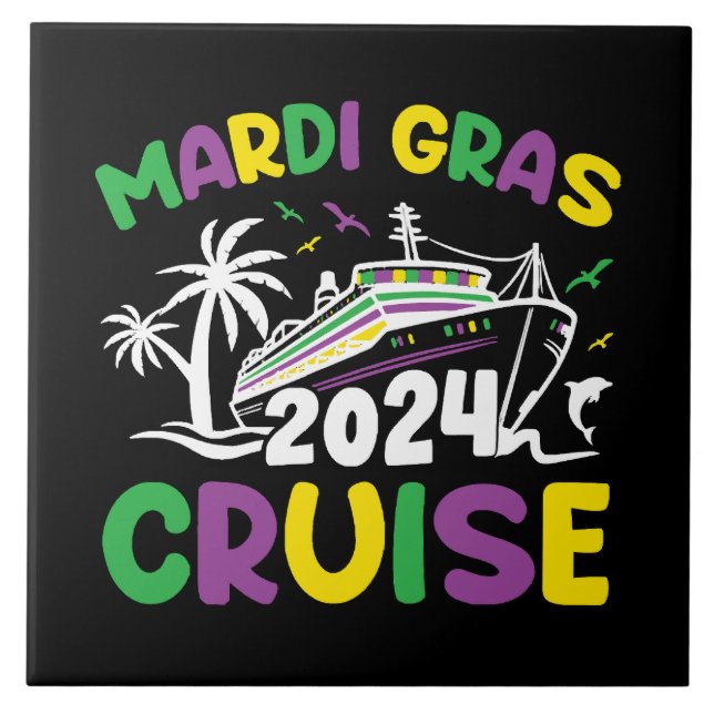 Mardi Gras Cruise Squad Tile (Front)