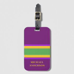 Mardi Gras Custom Luggage Tag