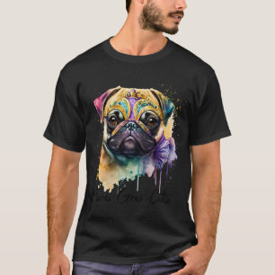 Mardi Gras Cutie Pug Take 2 T-Shirt
