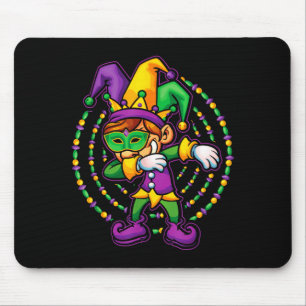 Mardi Gras Dabbing Boys Kids Gift Funny New Orlean Mouse Mat