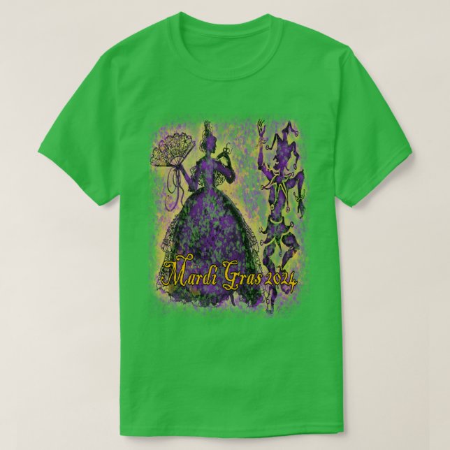 Mardi Gras Dance T-Shirt (Design Front)