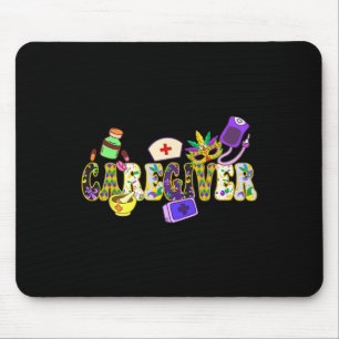 Mardi Gras Day Caregiver New Orleans Nursing Festi Mouse Mat